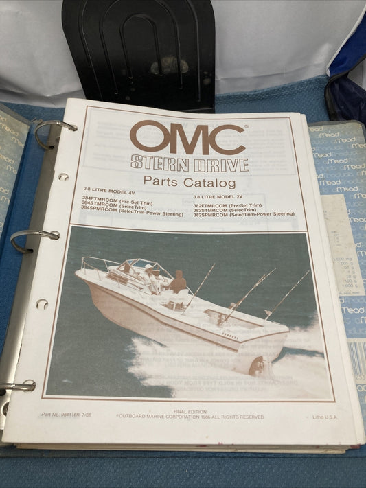 OMC COBRA 984116R, 984417-984418, 984420-984423, 985405-985410 PARTS CATALOGS