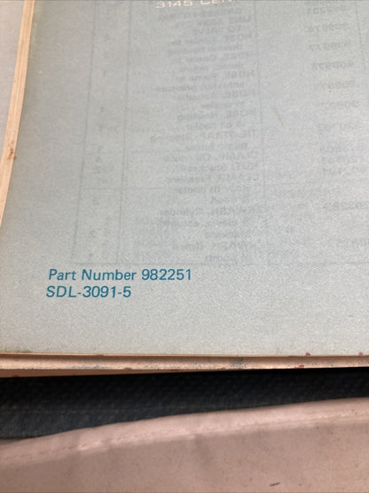 OMC COBRA SDL-1091, SDL-1001, 982249-982252 STERN DRIVES PARTS CATALOGS/MANUALS