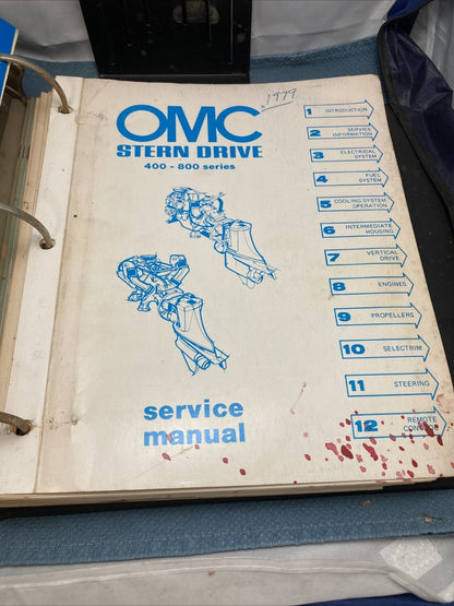 OMC COBRA SDL-1091, SDL-1001, 982249-982252 STERN DRIVES PARTS CATALOGS/MANUALS
