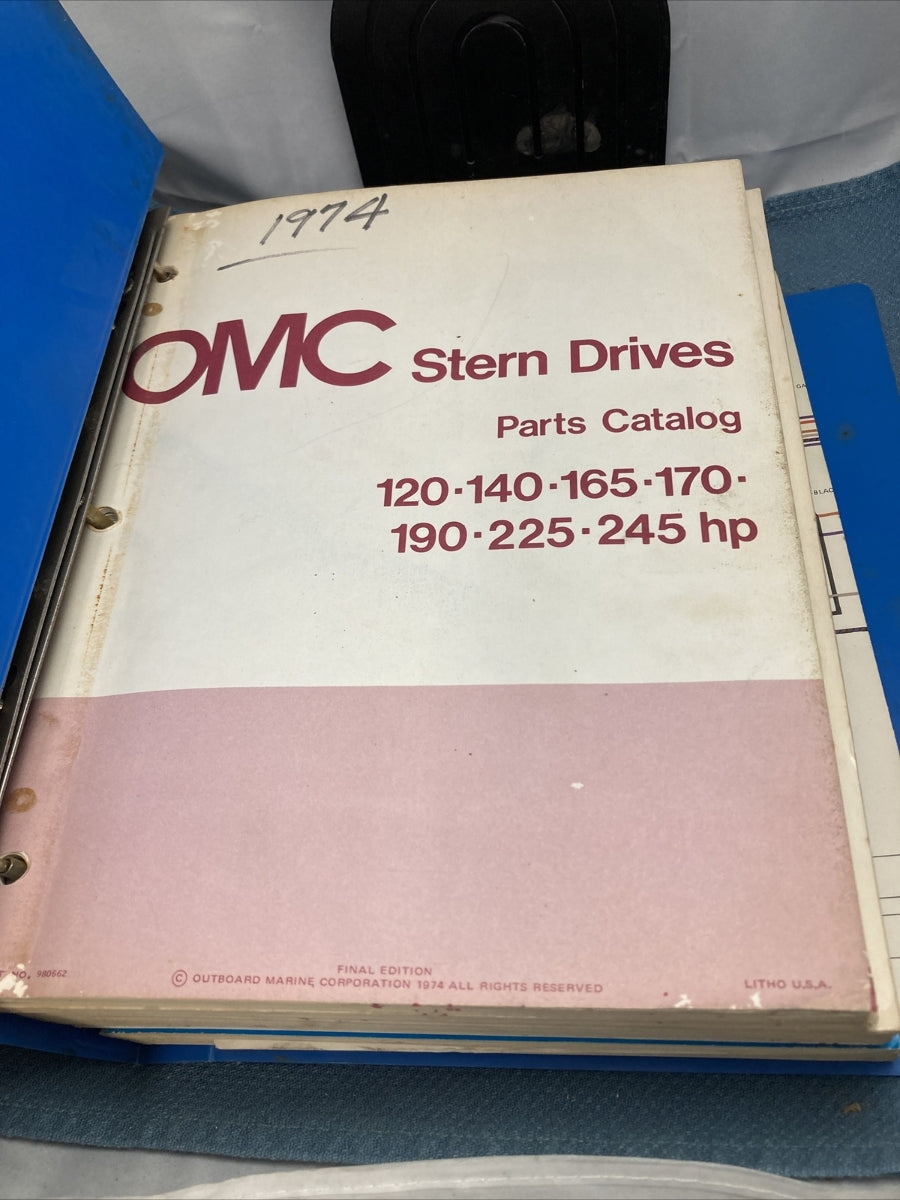 OMC COBRA 980662, 980921, 981025, 981295, 981313 PARTS CATALOGS/MANUALS