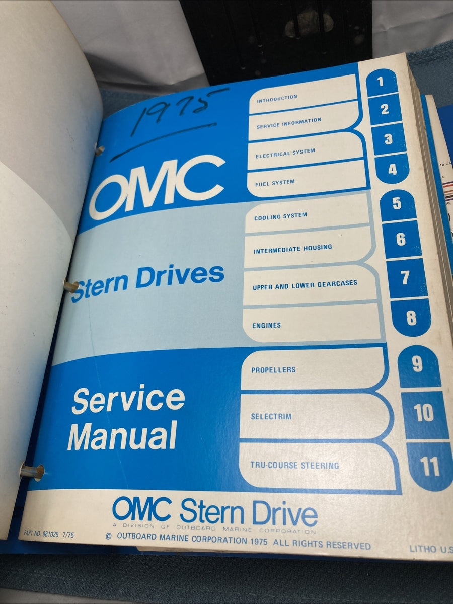 OMC COBRA 980662, 980921, 981025, 981295, 981313 PARTS CATALOGS/MANUALS