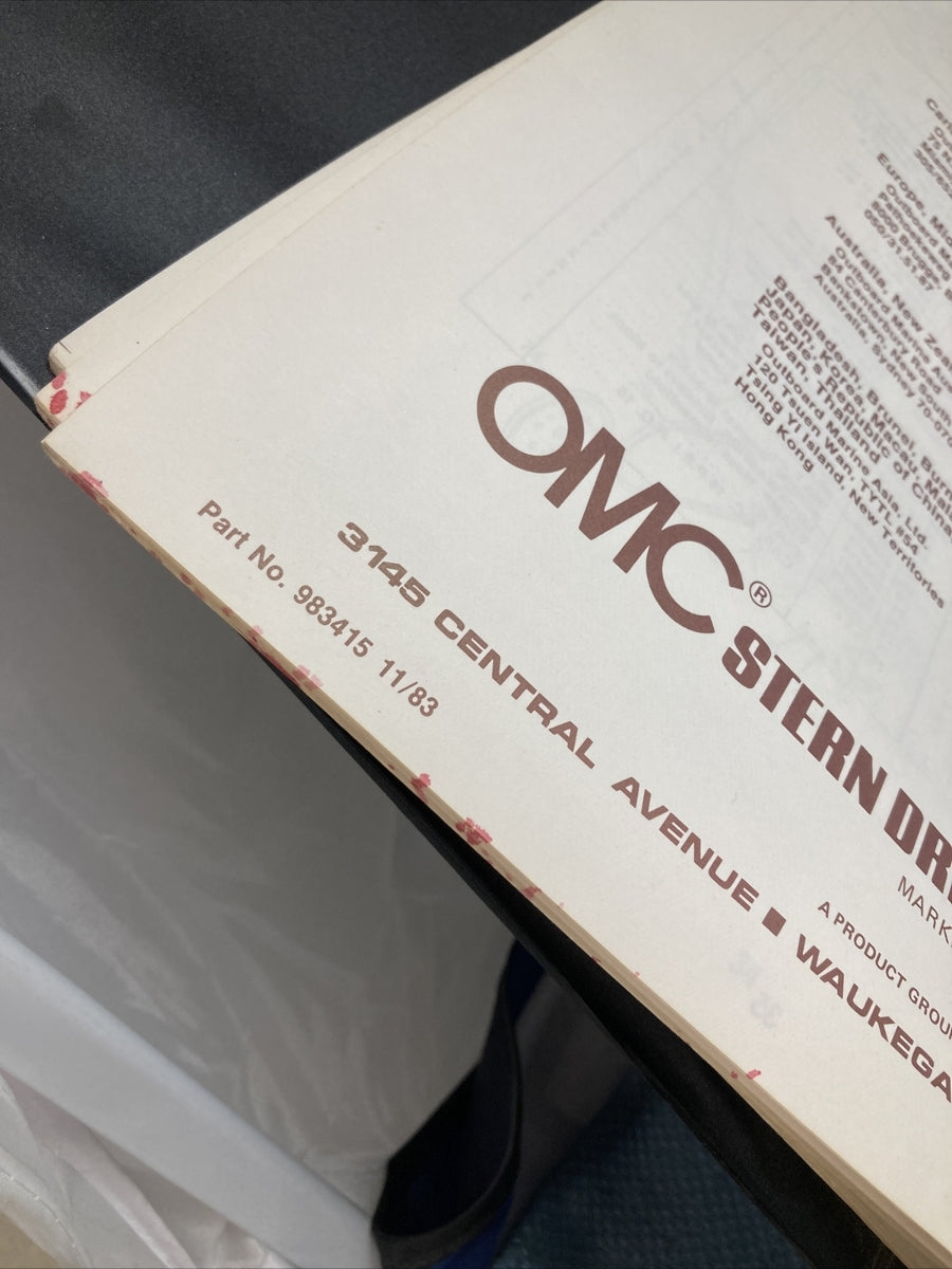 OMC 983052, 983309, 983413, 983414, 983415, 983433, 983673 CATALOGS/MANUALS