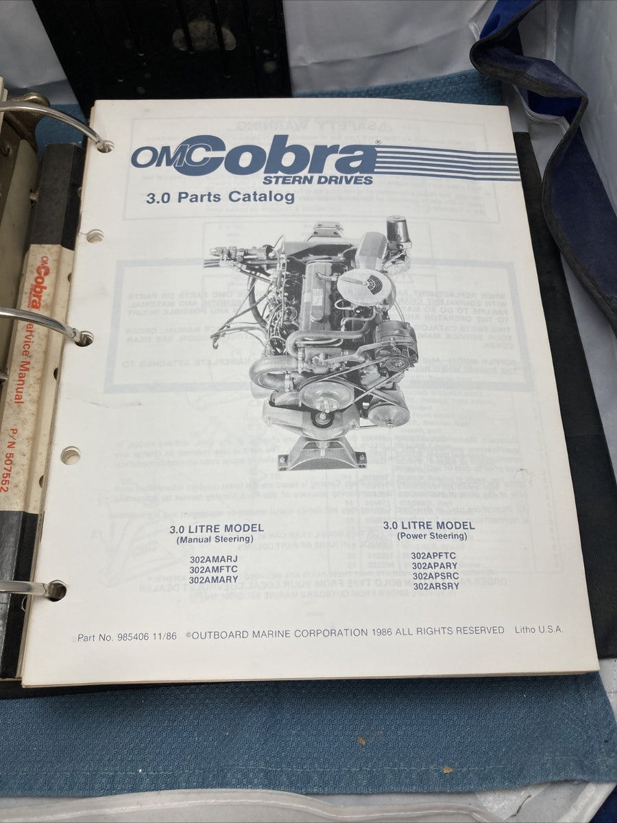 OMC 984416-984423, 984469, 985405-985410, 507605, 507552 CATALOGS/MANUALS