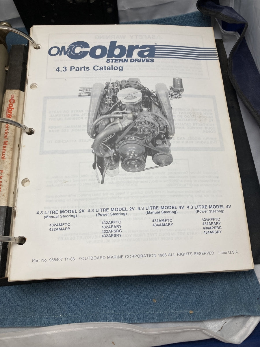 OMC 984416-984423, 984469, 985405-985410, 507605, 507552 CATALOGS/MANUALS