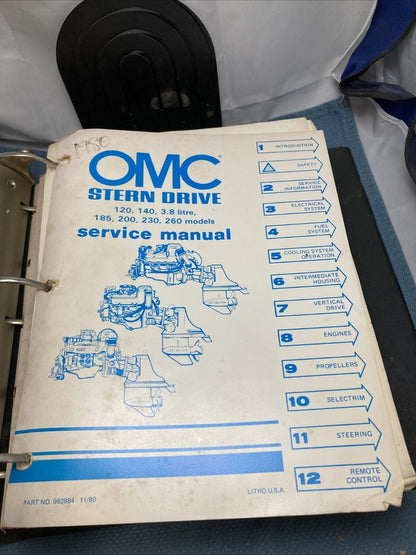 OMC 982534-982884, 982839, 982937-982939, 983167-983441 CATALOGS/MANUAL