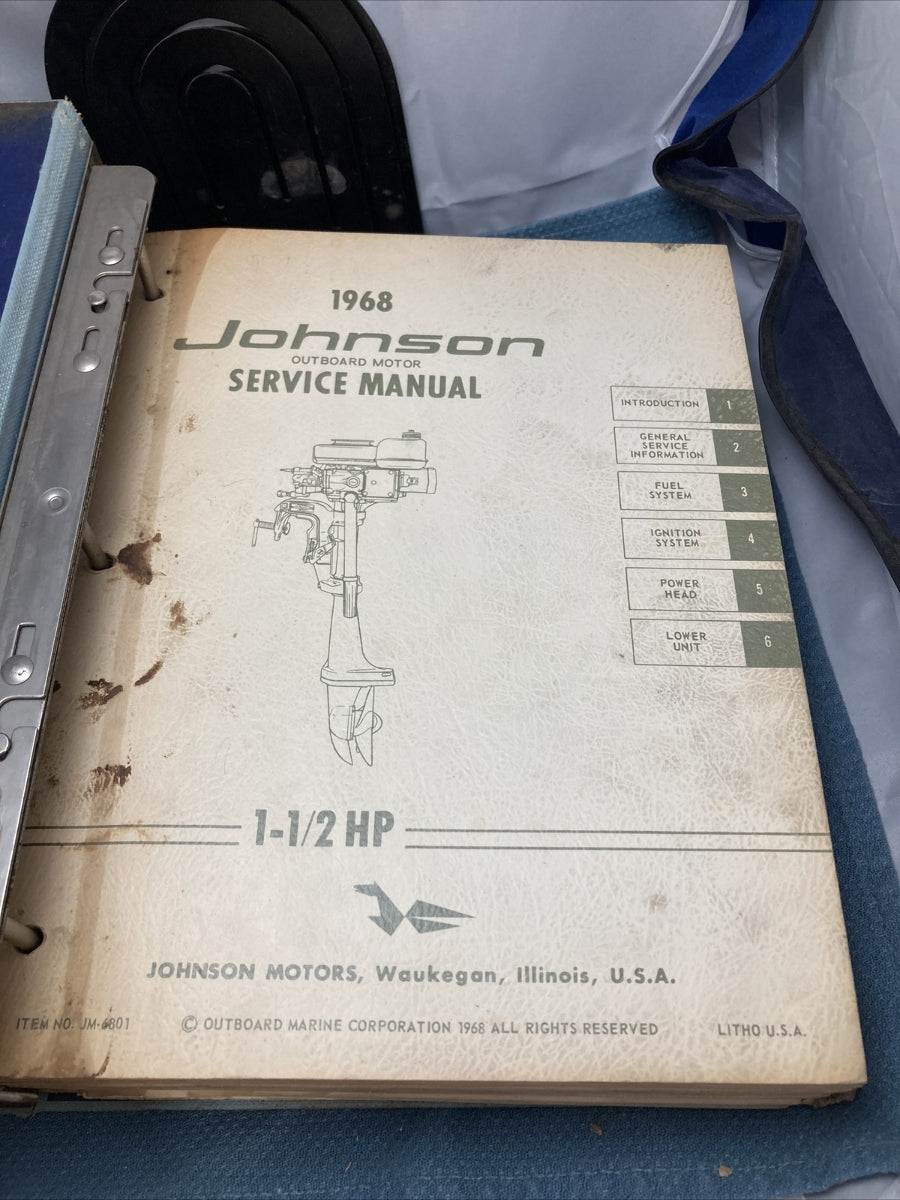 JOHNSON OUTBOARDS JM-6801-JM-6805, JM-6807-JM-6808, JM-6810-JM-6812 MANUALS