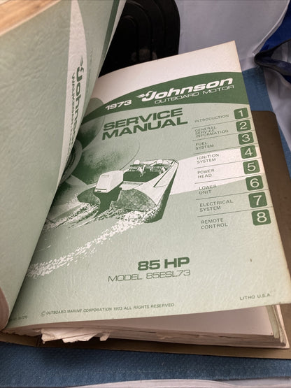 JOHNSON OUTBOARDS JM-7301 - JM-7312 SERVICE MANUALS