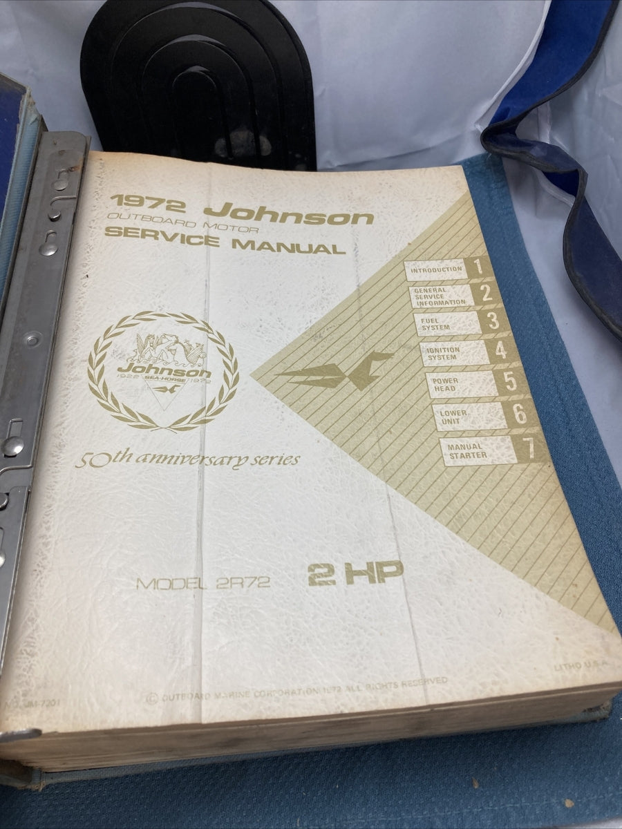 JOHNSON OUTBOARDS JM-7201 - JM-7208, JM-7210 - JM-7212 SERVICE MANUALS