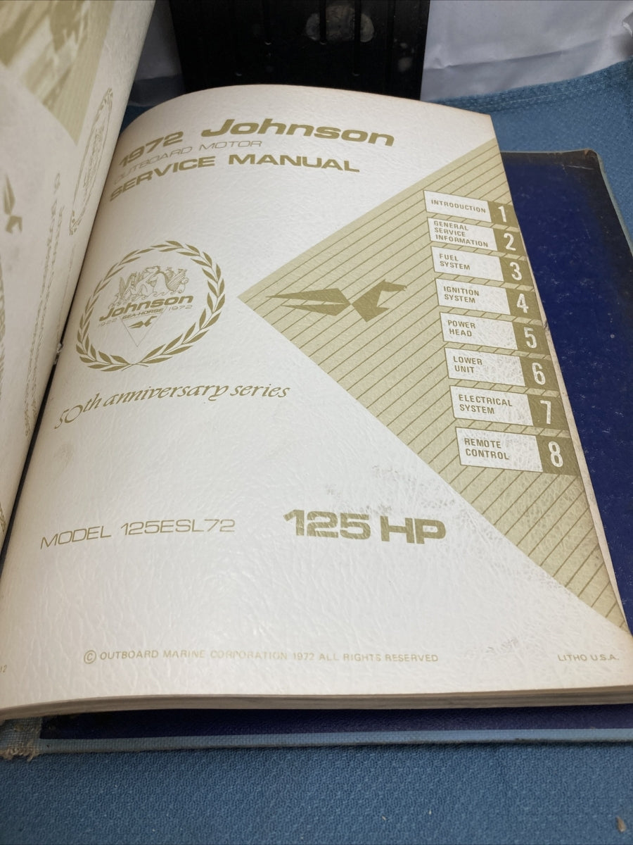 JOHNSON OUTBOARDS JM-7201 - JM-7208, JM-7210 - JM-7212 SERVICE MANUALS