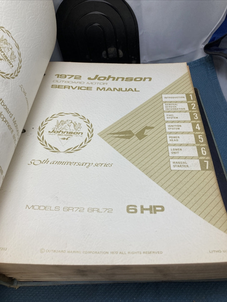 JOHNSON OUTBOARDS JM-7201 - JM-7208, JM-7210 - JM-7212 SERVICE MANUALS
