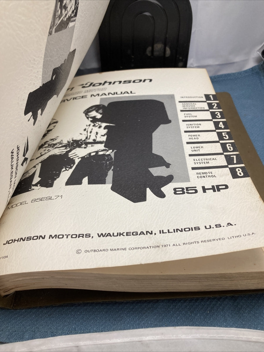 JOHNSON OUTBOARDS JM-7101 - JM-7107, JM-7109 - JM-7111 SERVICE MANUALS