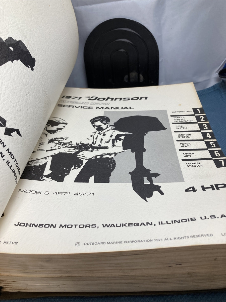 JOHNSON OUTBOARDS JM-7101 - JM-7107, JM-7109 - JM-7111 SERVICE MANUALS