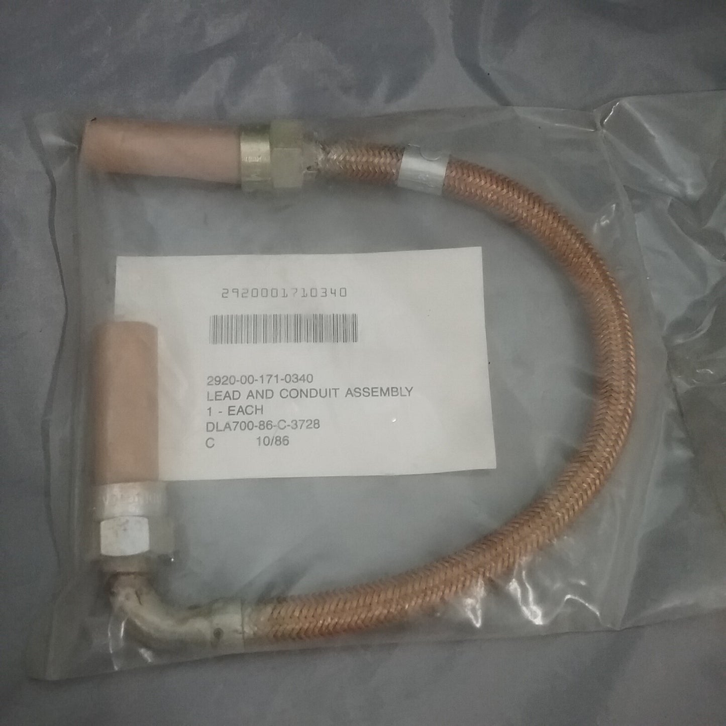 NEW 2920-00-171-0340 LEAD AND CONDUIT ASSY M151 SPARK PLUG WIRE