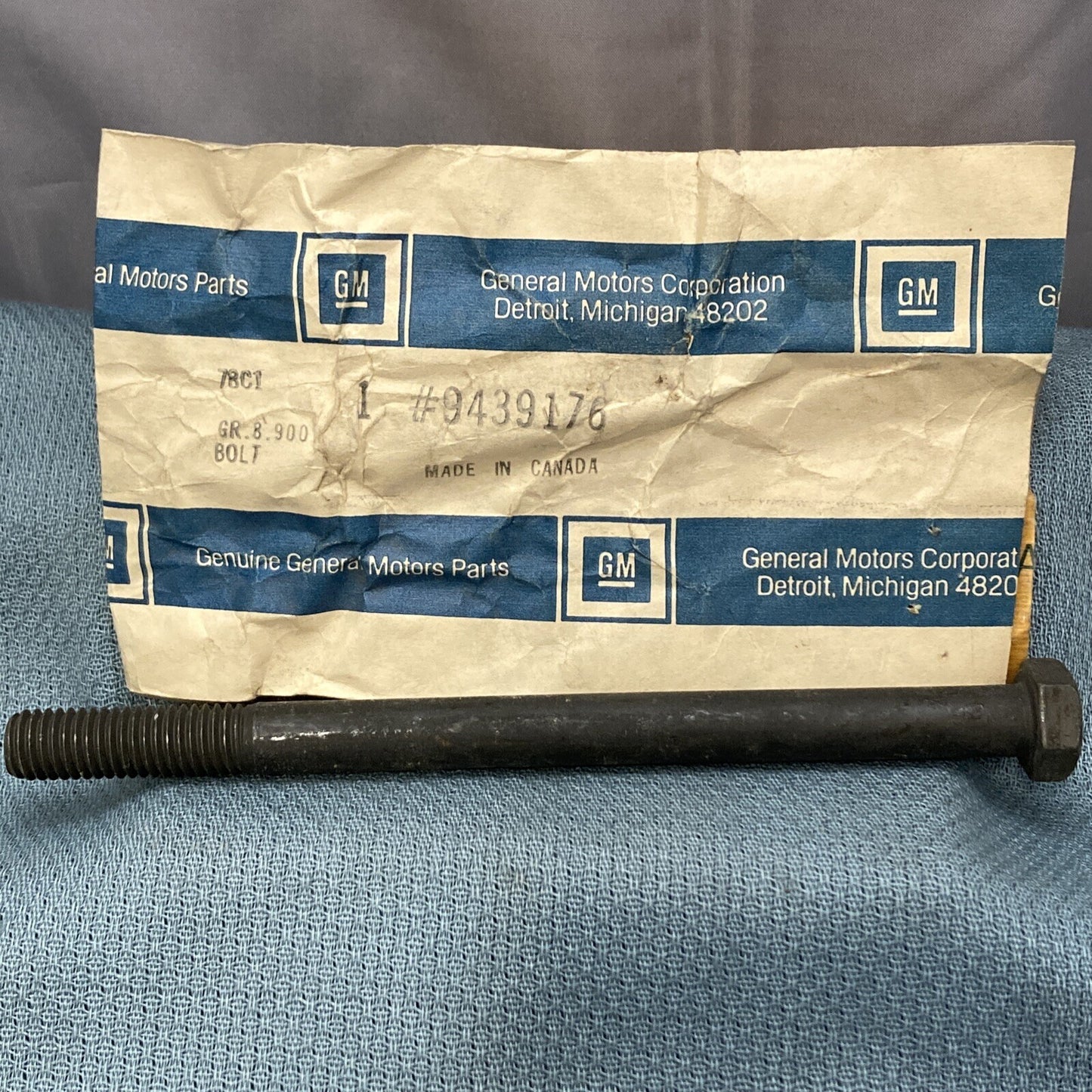 NEW GENUINE GM 9439176 BOLT, HEXAGON 1/2, 13X7.0 300M PC GR 8.900