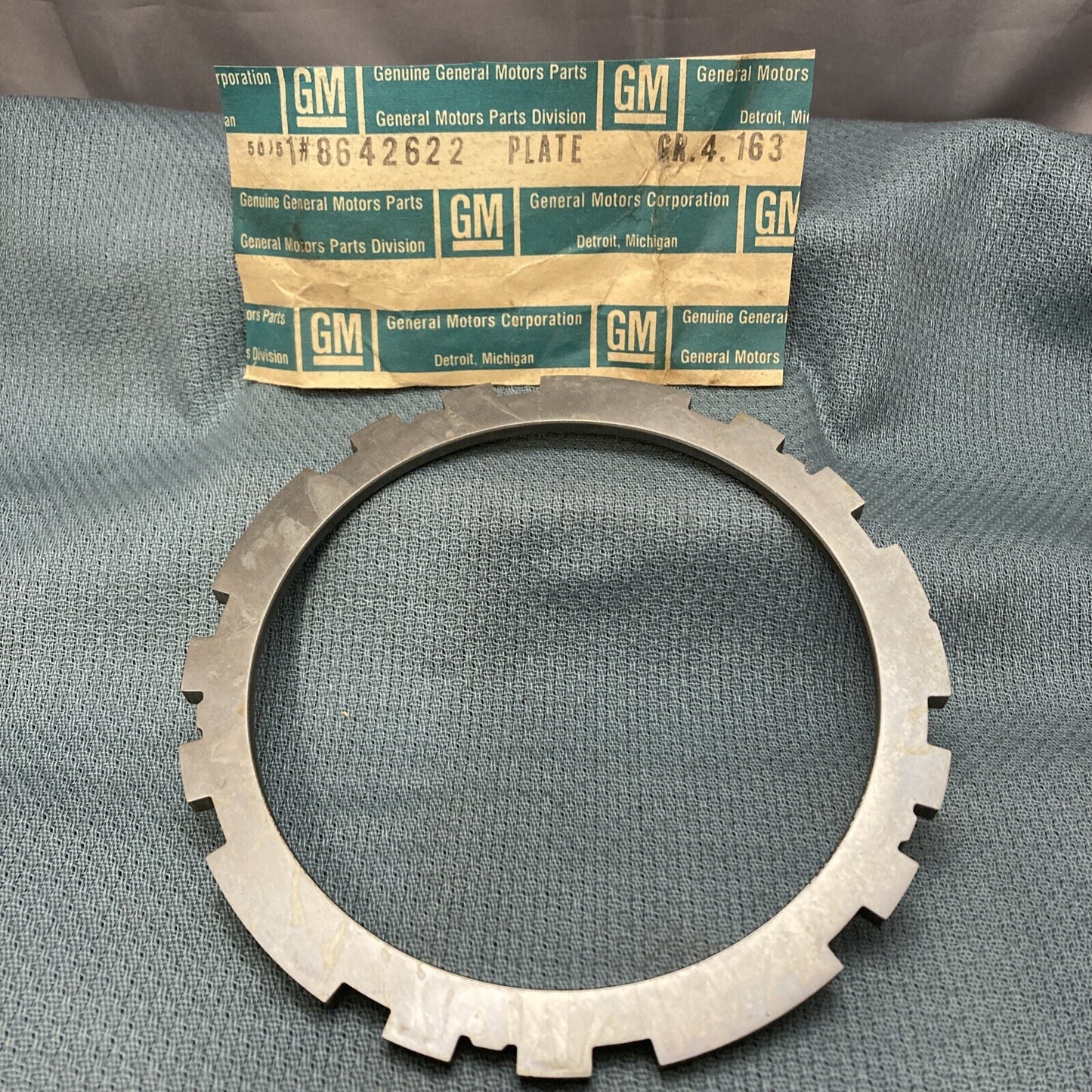 NEW GENUINE GM 8642622 PLATE, 3RD & 4TH CLUTCH BACKING 6.00, 6.25MM THICK
