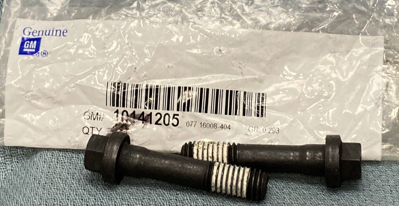 QTY 2 NEW GENUINE GM 10141205 BOLT ENGINE CYLINDER HEAD 1985-2000