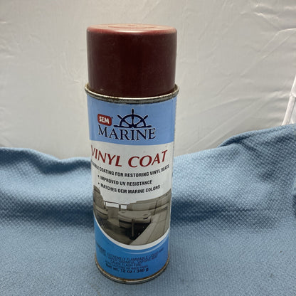 NEW SEM MARINE M25243 VINYL COAT STERLING BURGUNDY 12 OZ