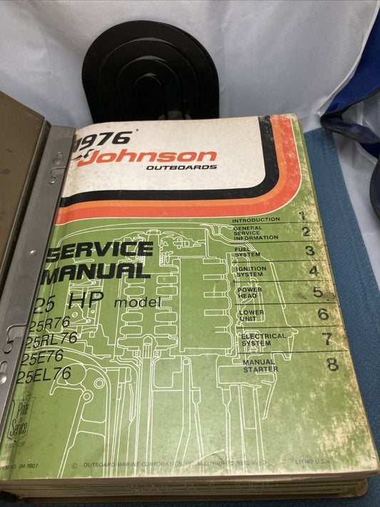 JOHNSON OUTBOARDS JM-7607 - JM-7616 SERVICE MANUALS