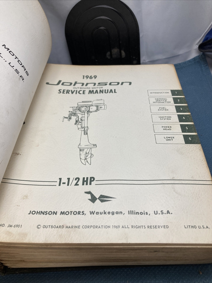 JOHNSON OUTBOARDS JS-4340, JM-6901 - JM-6911 SERVICE MANUALS