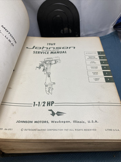 JOHNSON OUTBOARDS JS-4340, JM-6901 - JM-6911 SERVICE MANUALS