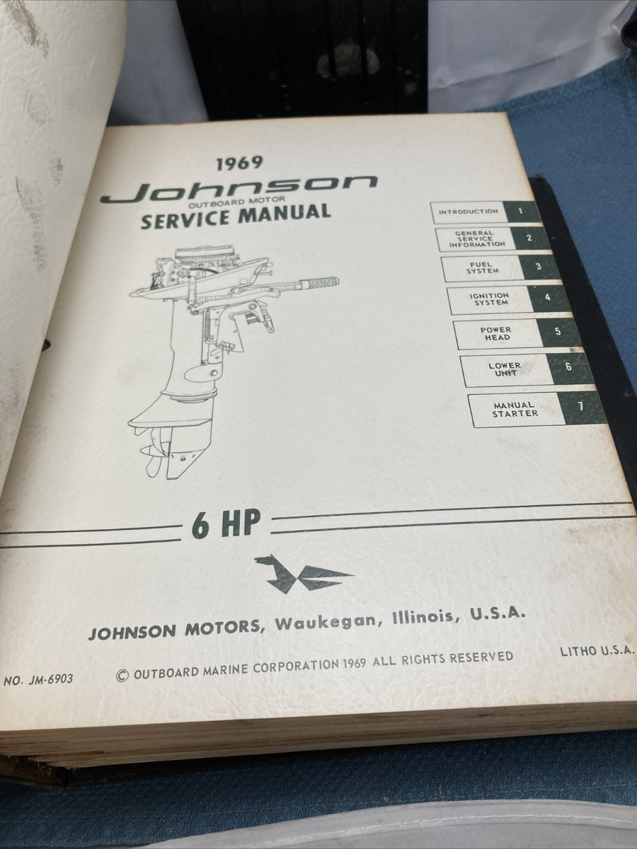JOHNSON OUTBOARDS JS-4340, JM-6901 - JM-6911 SERVICE MANUALS