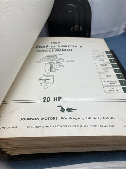 JOHNSON OUTBOARDS JS-4340, JM-6901 - JM-6911 SERVICE MANUALS