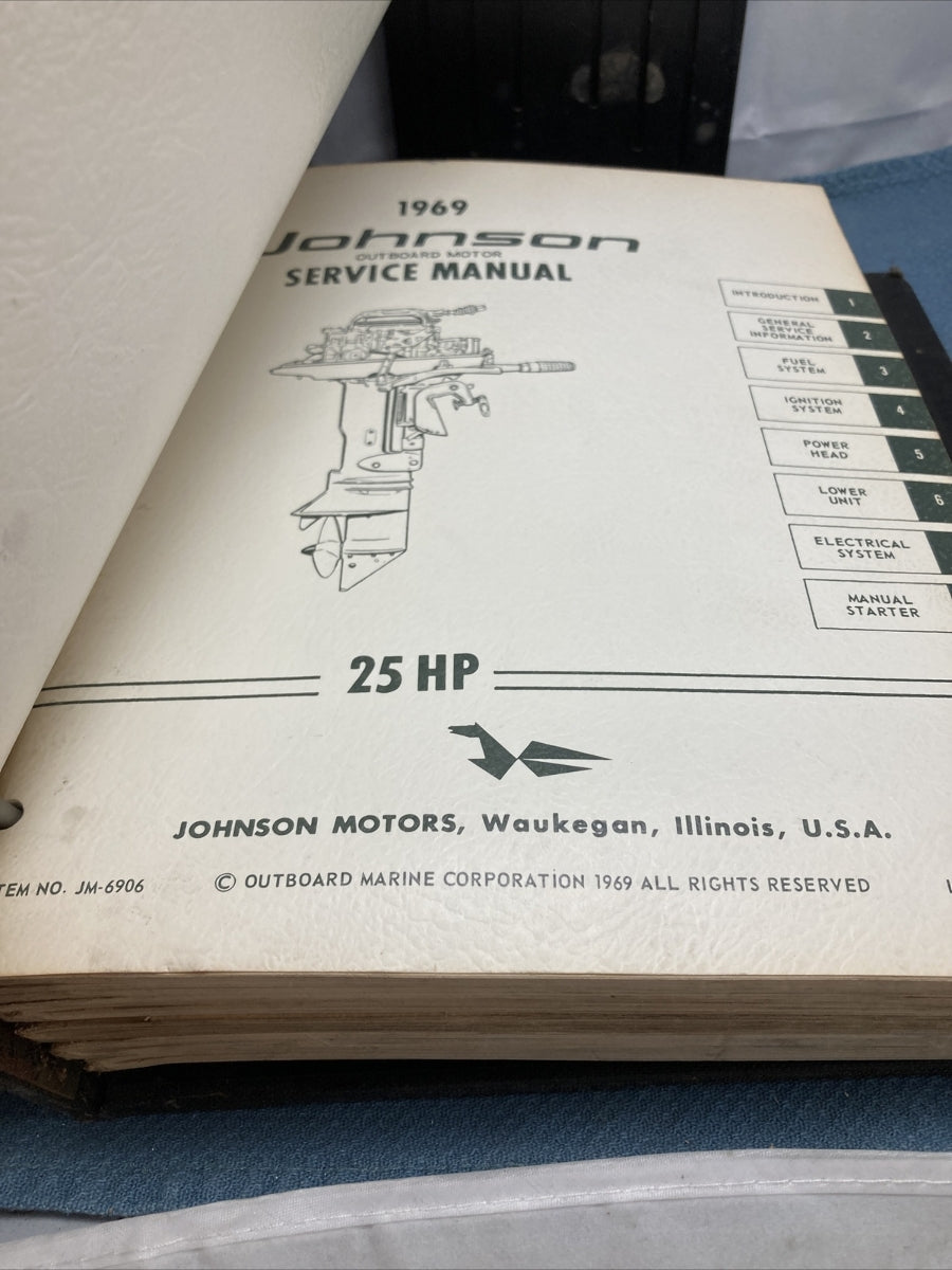 JOHNSON OUTBOARDS JS-4340, JM-6901 - JM-6911 SERVICE MANUALS