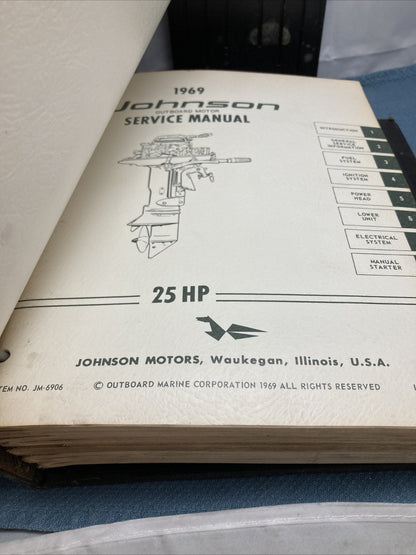 JOHNSON OUTBOARDS JS-4340, JM-6901 - JM-6911 SERVICE MANUALS