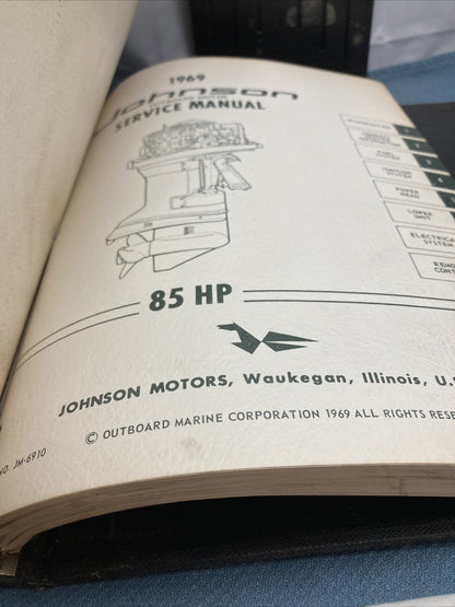 JOHNSON OUTBOARDS JS-4340, JM-6901 - JM-6911 SERVICE MANUALS