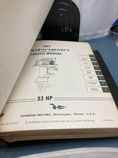 JOHNSON OUTBOARDS JS-4340, JM-6901 - JM-6911 SERVICE MANUALS