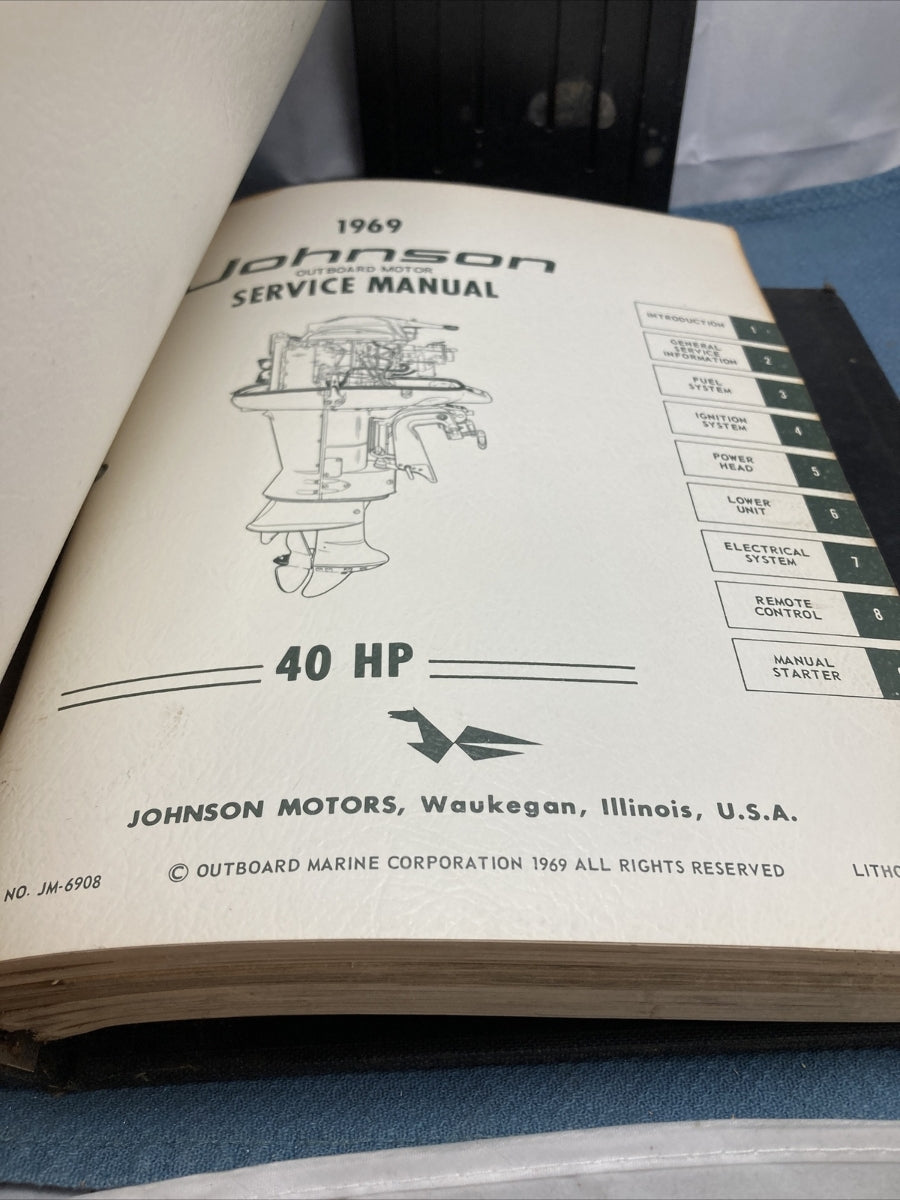 JOHNSON OUTBOARDS JS-4340, JM-6901 - JM-6911 SERVICE MANUALS