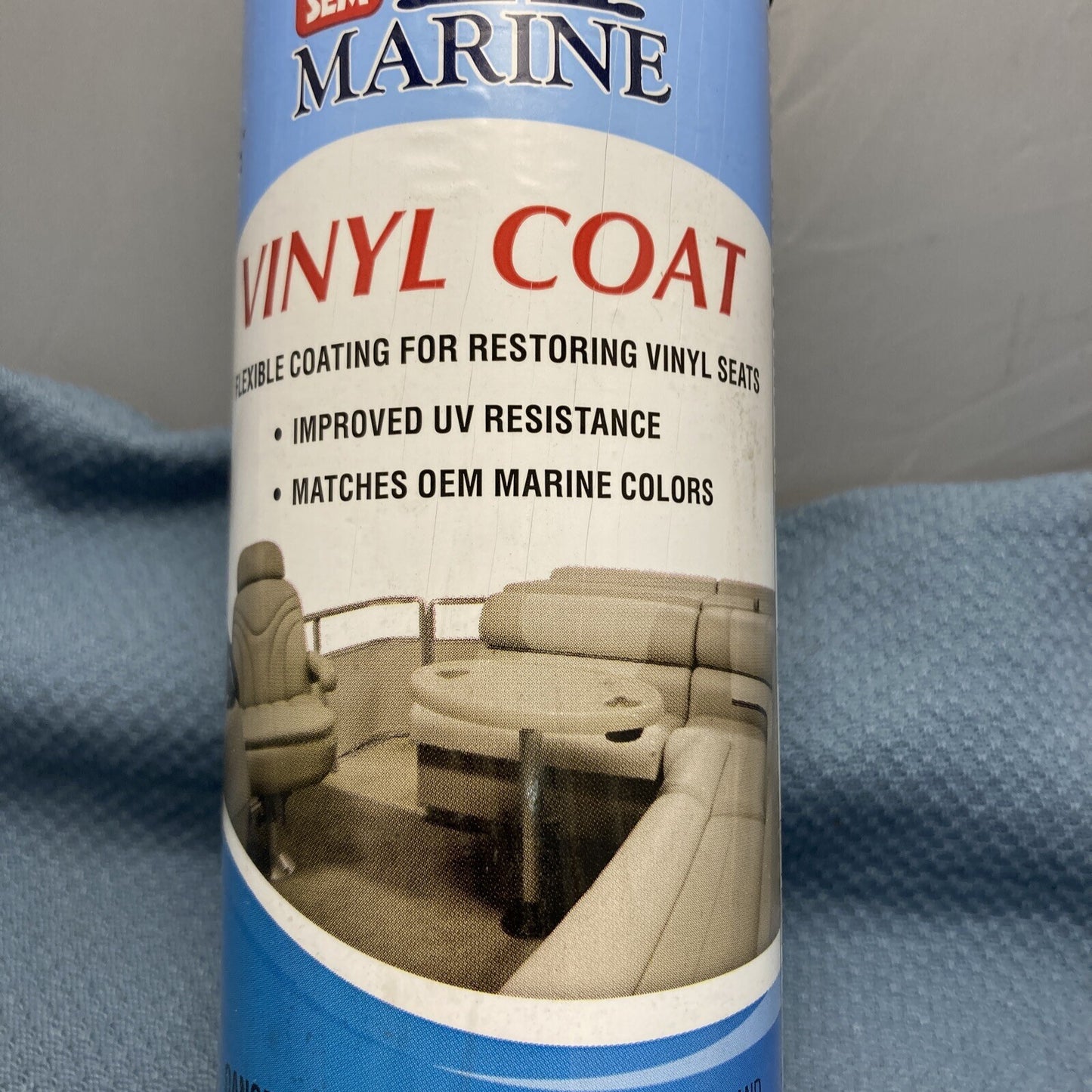 NEW SEM MARINE M25013 VINYL COAT ULTRA TURQUOISE 12 OZ