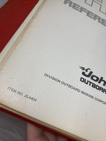 JOHNSON OUTBOARDS TRAINING CENTER SERVICE TECHNICIAN HANDBOOK