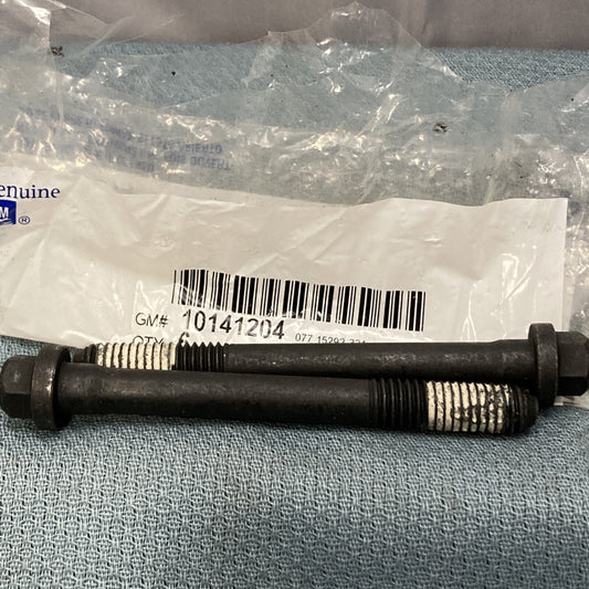 QTY 2 NEW GENUINE GM 10141204 KNURLED BOLT/SCREW, ENGINE CYLINDER HEAD 1985-2000