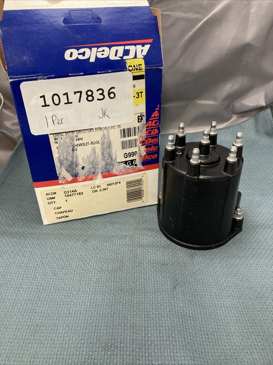 NEW ACDELCO D314A CAP ASSEMBLY, DISTRIBUTOR 1985-1996 GM 10477182 GR 2.367