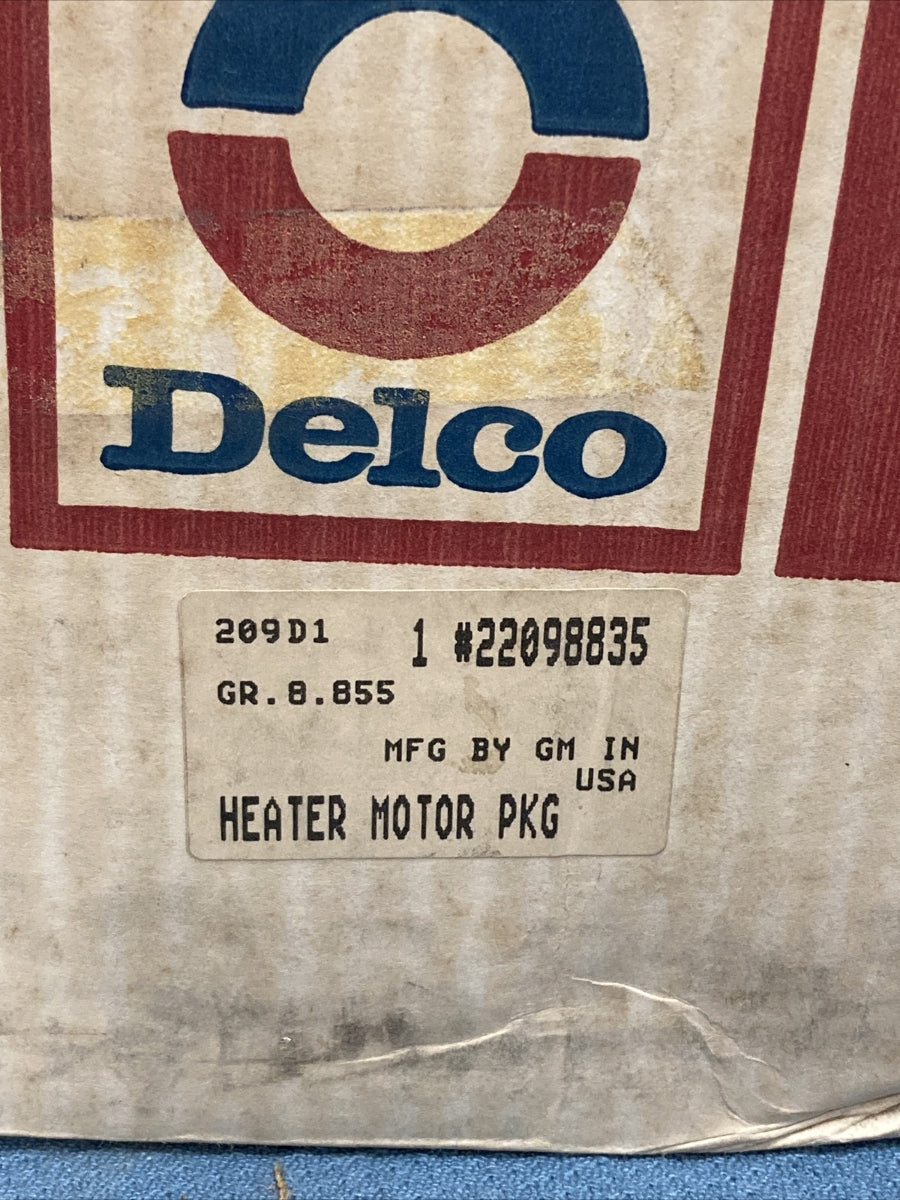 NEW ACDELCO 22098835 HEATER MOTOR PKG GM 22098835 GR.8.855