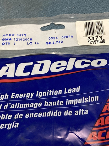 NEW ACDELCO 347Y IGNITION COIL LEAD WIRE GM 12192008 GR.2.240