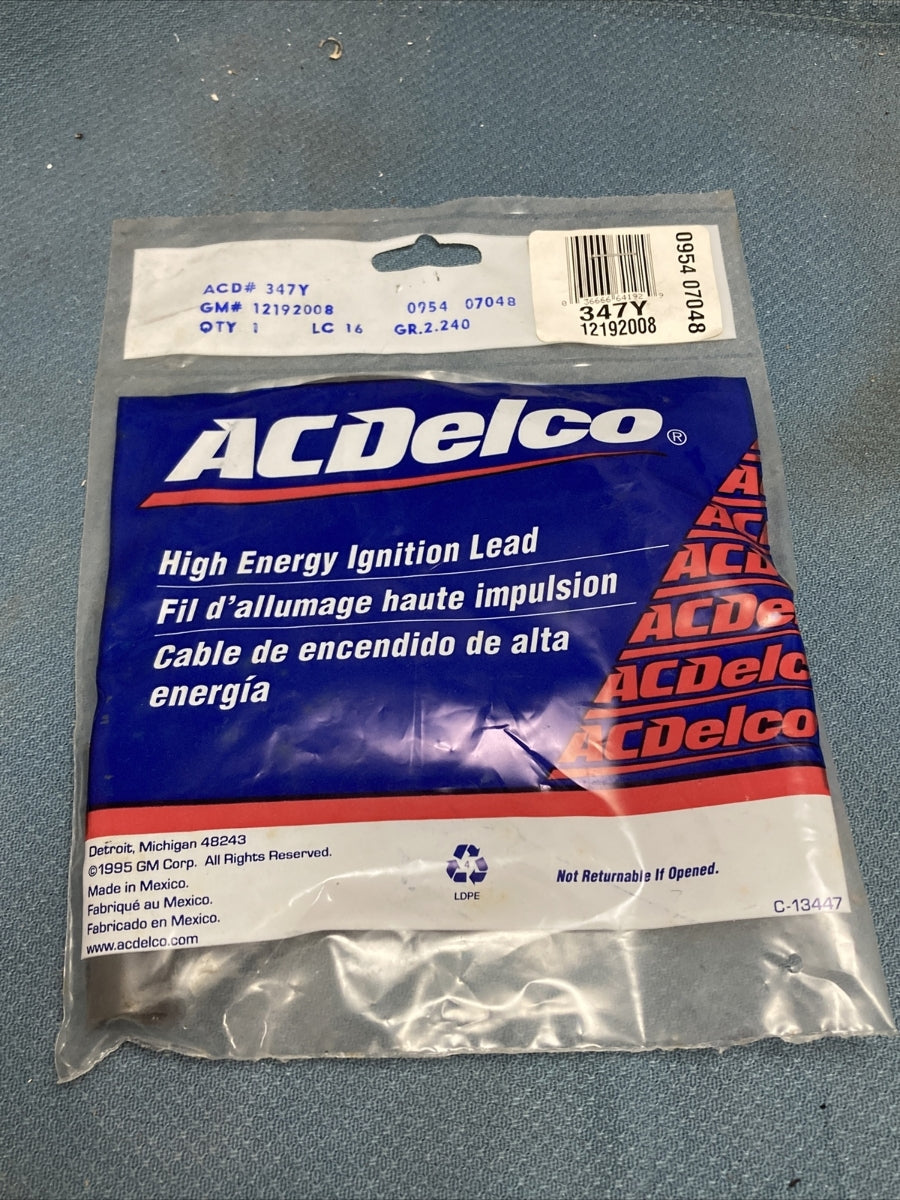 NEW ACDELCO 347Y IGNITION COIL LEAD WIRE GM 12192008 GR.2.240