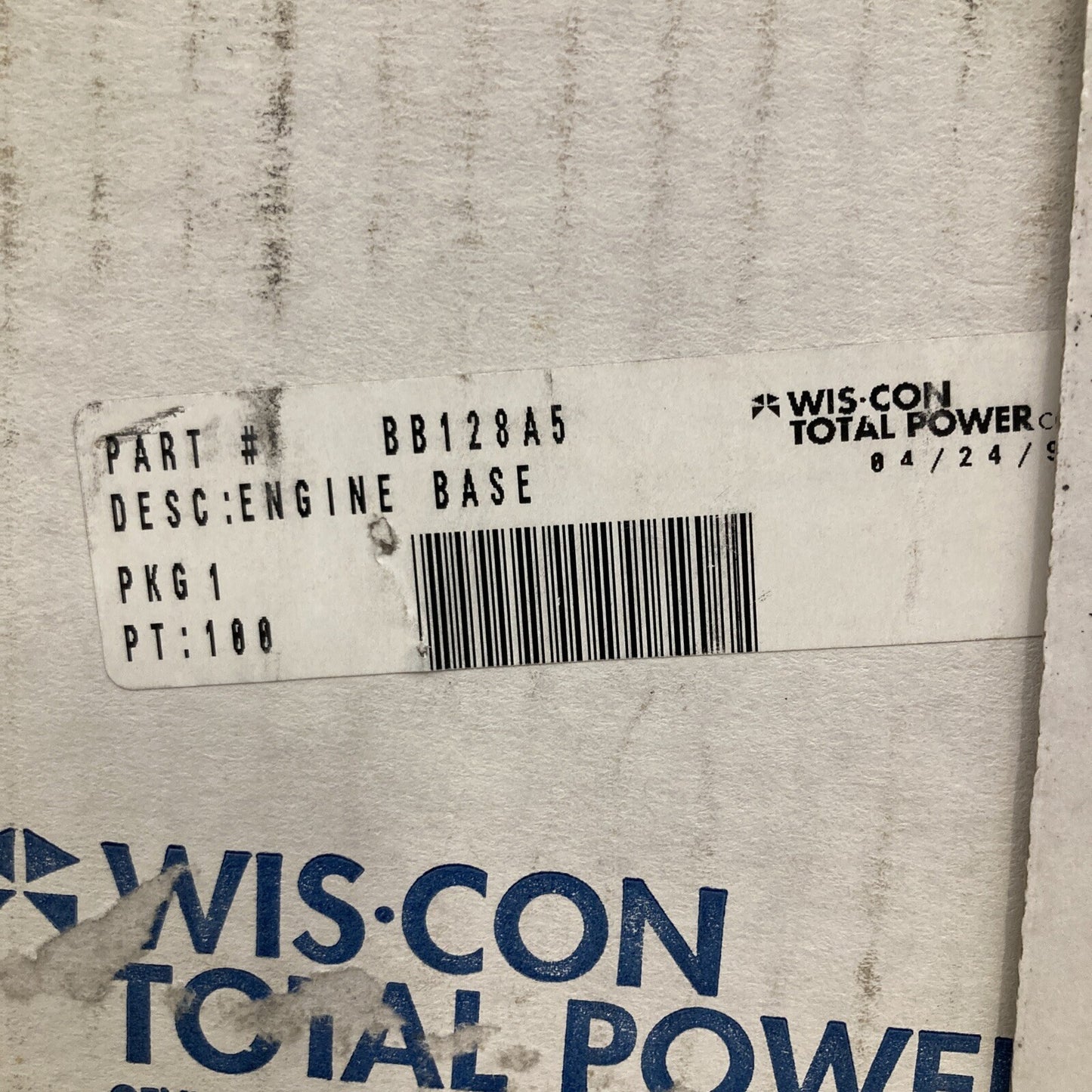 NEW WISCONSIN BB128A5 ENGINE BASE