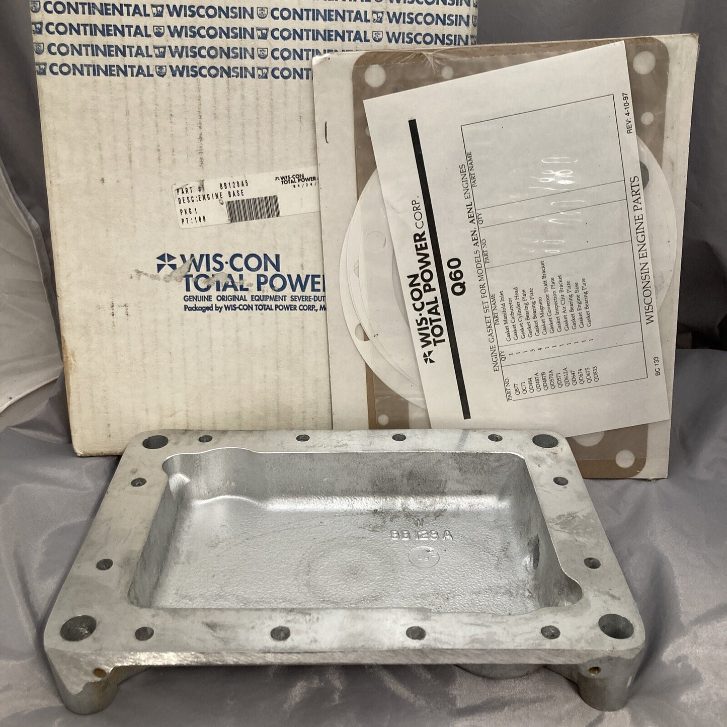 NEW WISCONSIN BB128A5 ENGINE BASE