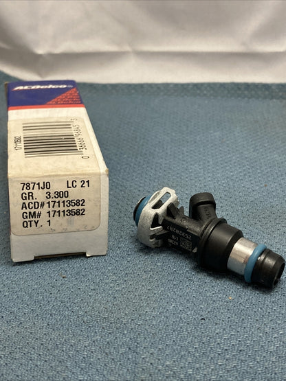 NEW ACDELCO 17113582 MULTIPORT FUEL INJECTOR ASSEMBLY GM 17113582 GR.3.300