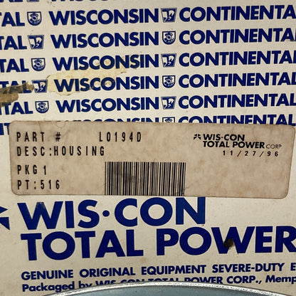 NEW WISCONSIN L0194D AIR CLEANER HOUSING