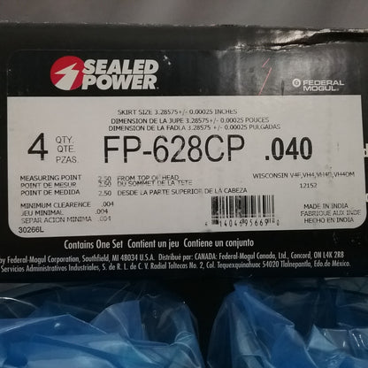 NEW FEDERAL MOGUL SEALED POWER FP-628CP PISTON KIT
