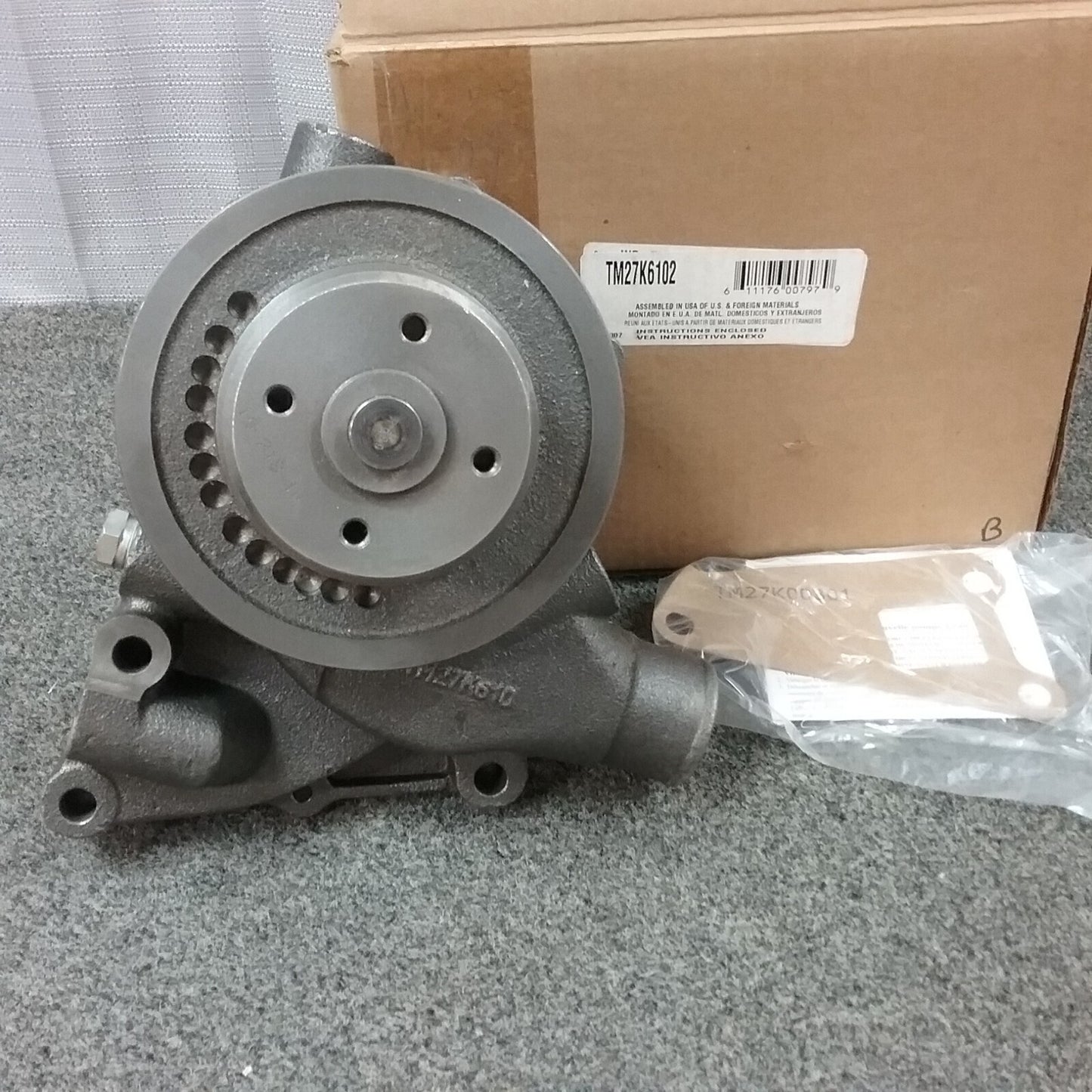 NEW CONTINENTAL TM27K6102 WATER PUMP
