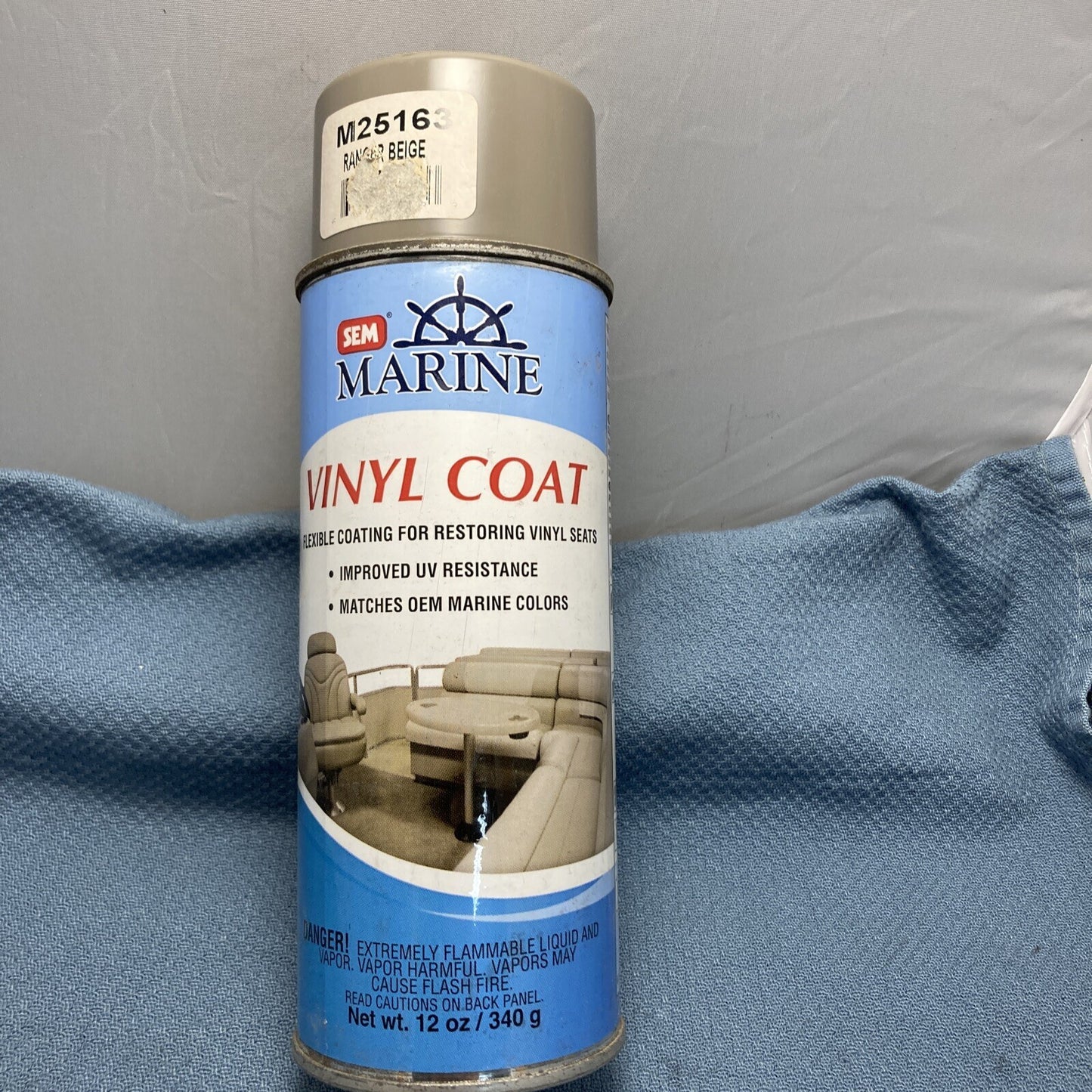 NEW SEM MARINE M25163 VINYL COAT RANGER BEIGE 12 OZ