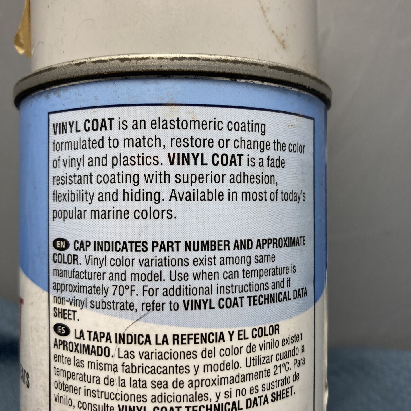 NEW SEM MARINE M25193 VINYL COAT LIGHT GREY 12 OZ