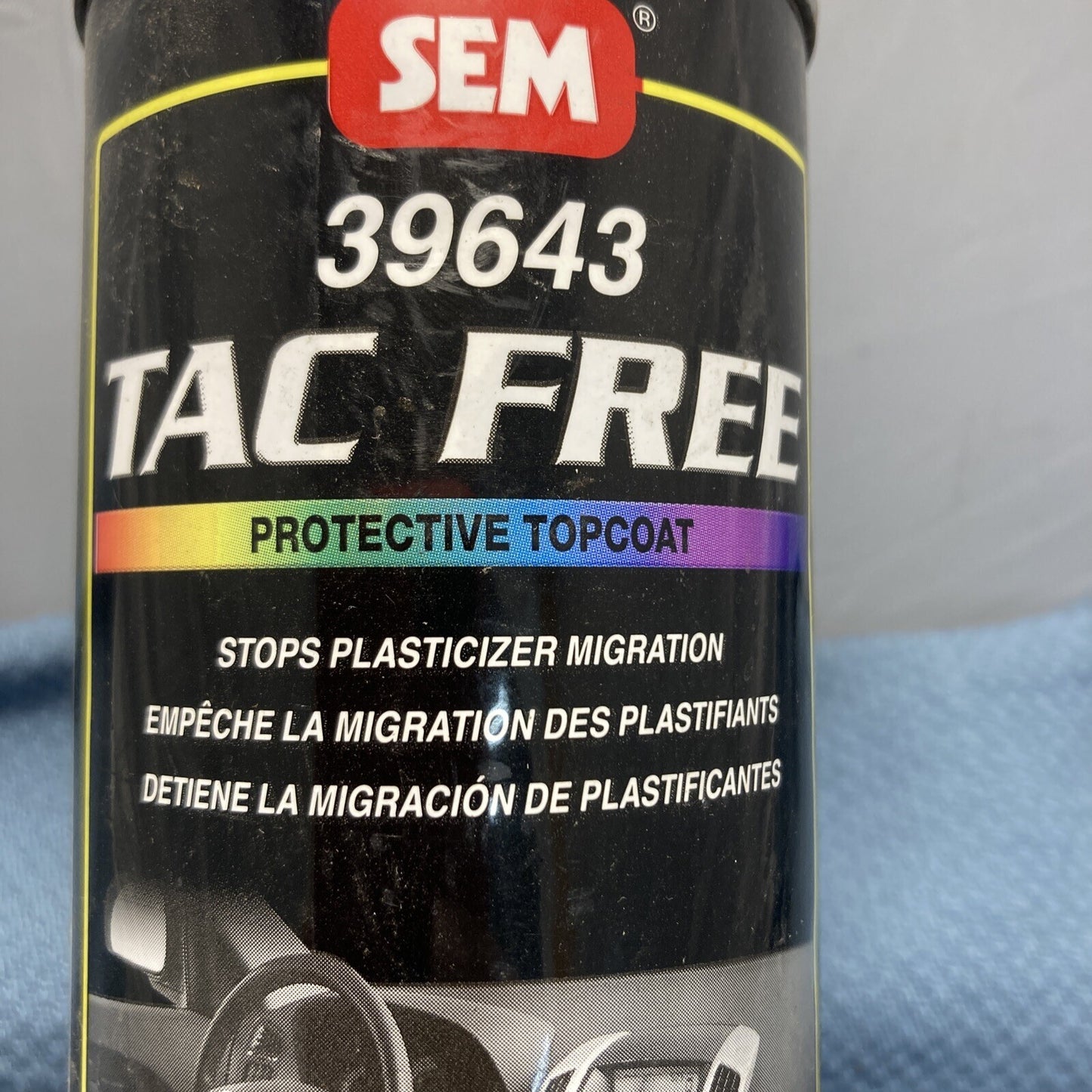 NEW SEM MARINE 39643 VINYL TAC FREE PROTECTIVE TOPCOAT 12OZ