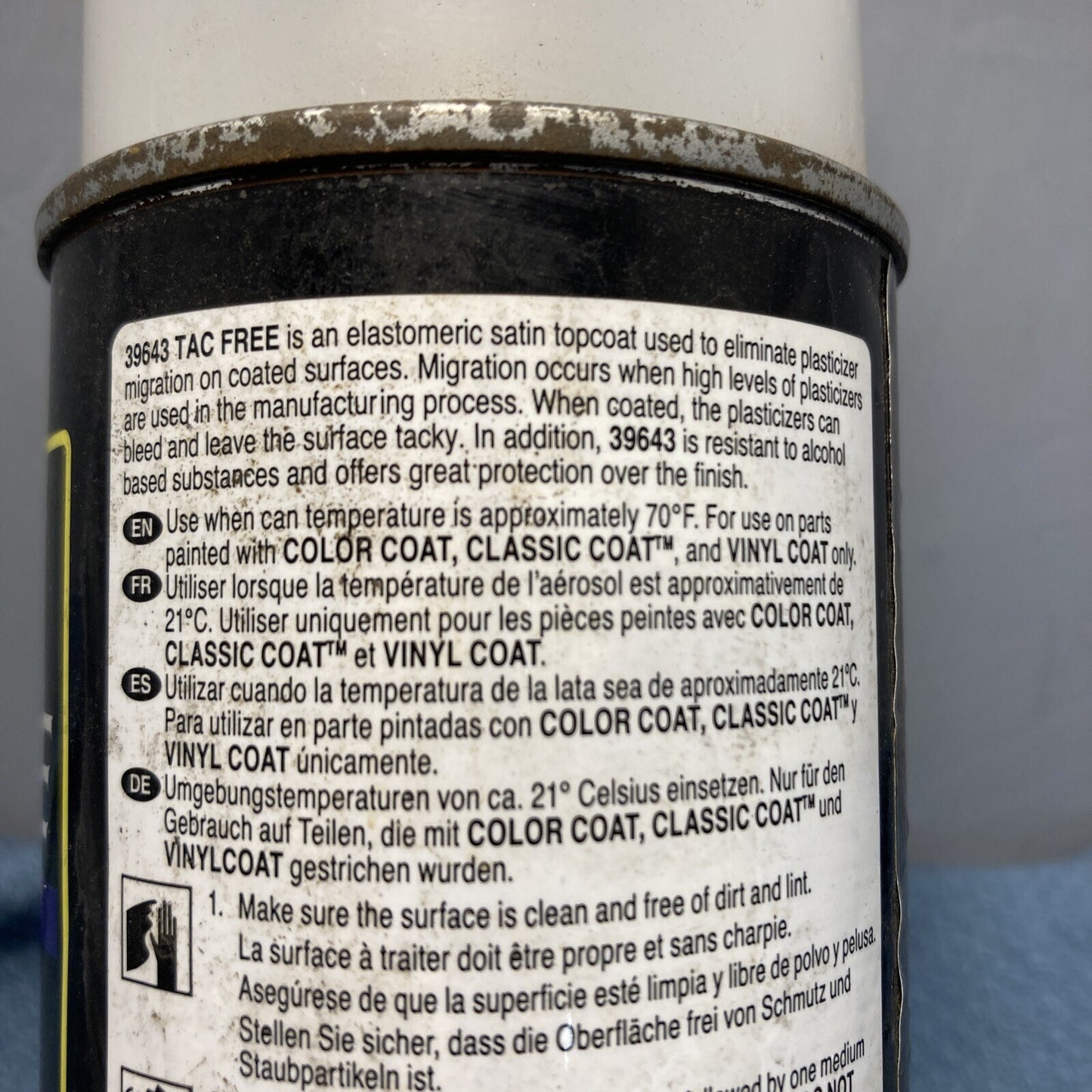 NEW SEM MARINE 39643 VINYL TAC FREE PROTECTIVE TOPCOAT 12OZ