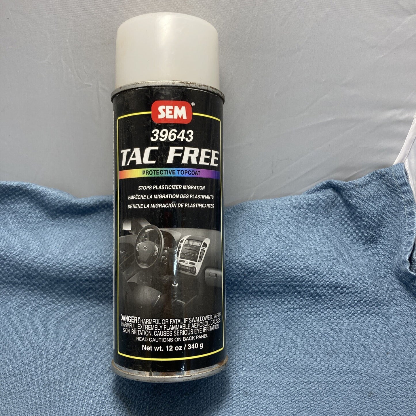 NEW SEM MARINE 39643 VINYL TAC FREE PROTECTIVE TOPCOAT 12OZ