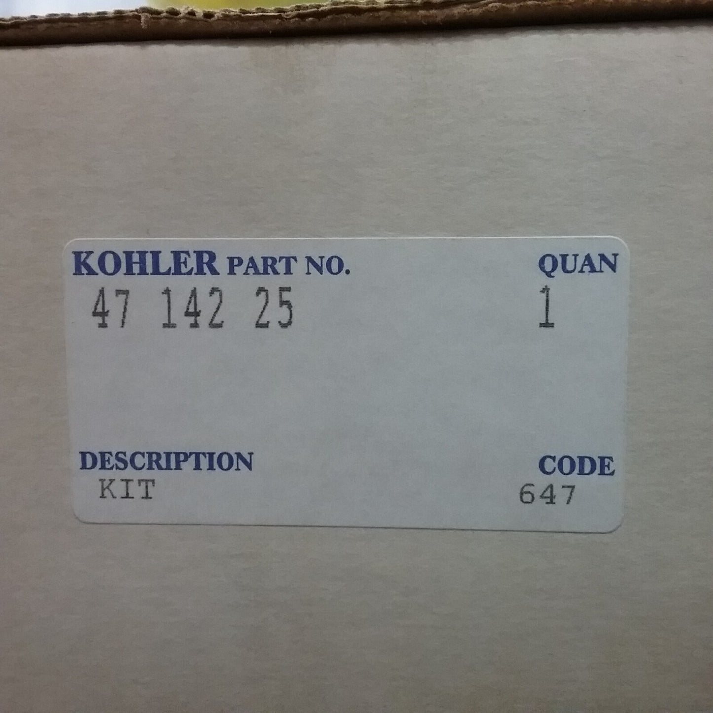 NEW GENUINE KOHLER 47 142 25-S CRANKSHAFT KIT